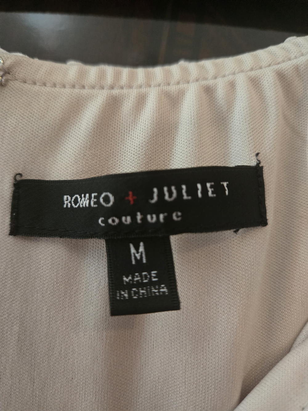 Romeo & Juliet Couture Pale Blush Peasant Top